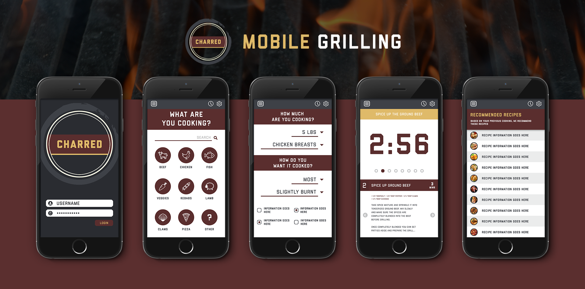Charred Mobile App